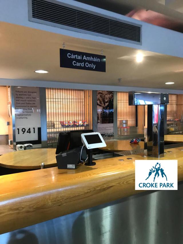 Aiming for 80% cashless payments across Ireland's most famous sporting venue