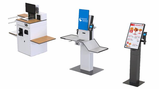 SpacePole Self-Service Kiosk™ and SCO Range