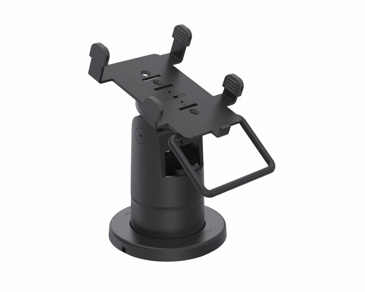 SpacePole Stack with MultiGrip plate for Verifone V400m, with dock (with handle)