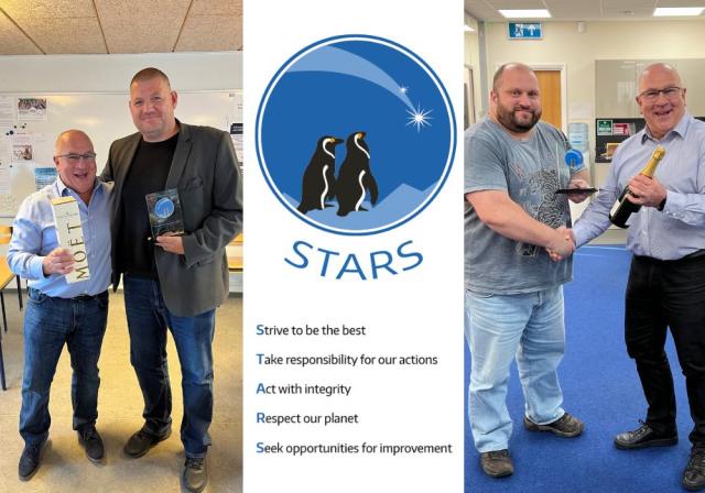 STARS award given to Ergonomic Solutions employees for exceptional achievement