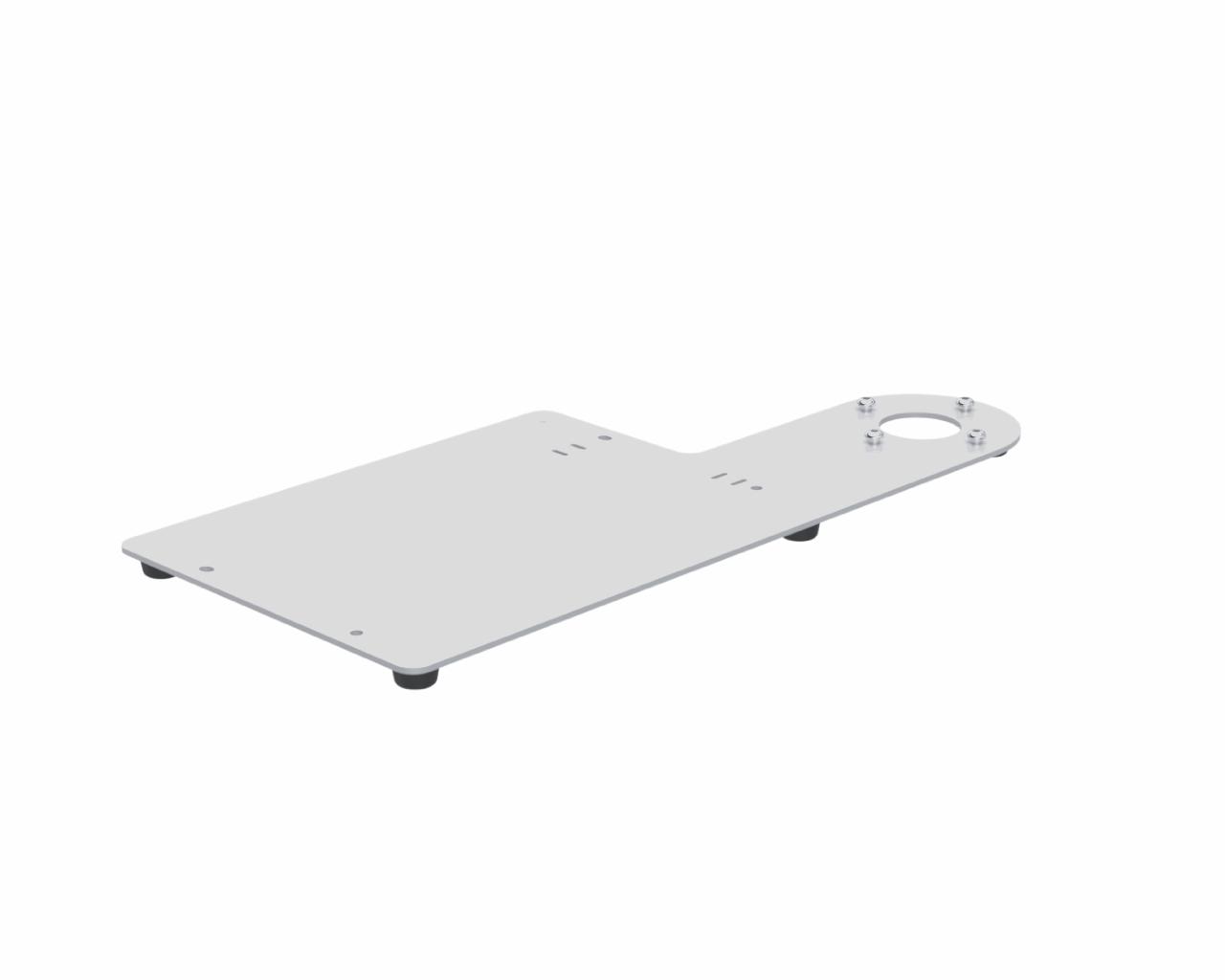 Freestanding peripheral plate (for one pole) for Samsung 24” Kiosk